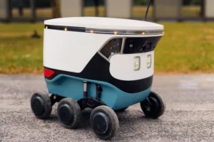 Ein Teutobot auf der Straße